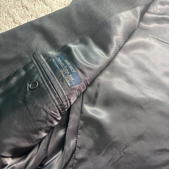 Brooks Brothers 1818 Fidgerald Men’s Suit Jacket 46R Estrato Trabaldo Togna USA - Picture 6 of 6